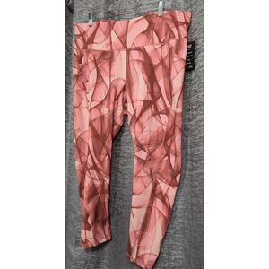 Ideology Sz 2X Plus Size 7/8 Length NWT High Rise Leggings w/Pockets ‎ Swirling